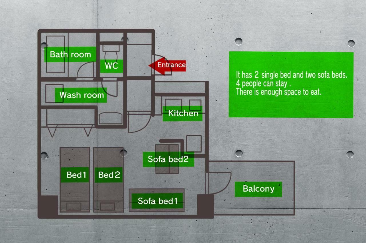 Apartamento Luft 603 Osaka Exterior foto